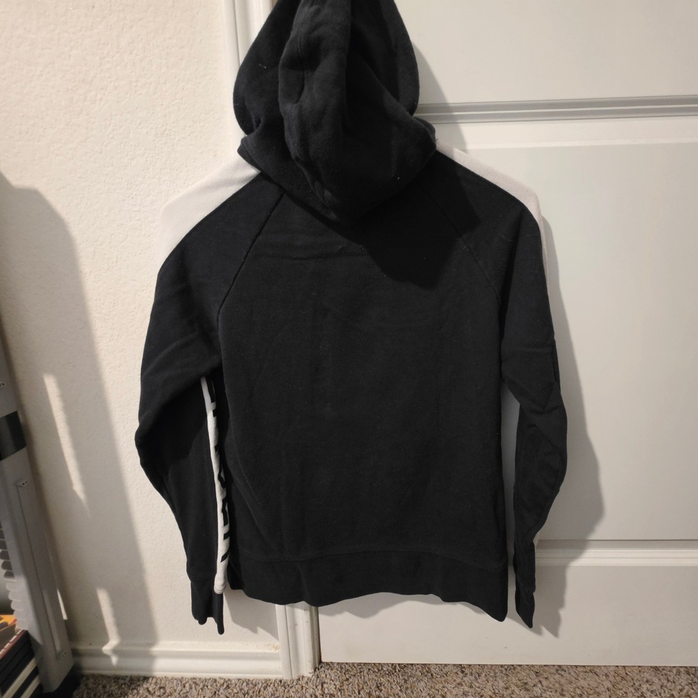Tommy Hilfiger Sport Womens Full Zip Hoodie Black White Colorblock Small - Picture 6 of 8